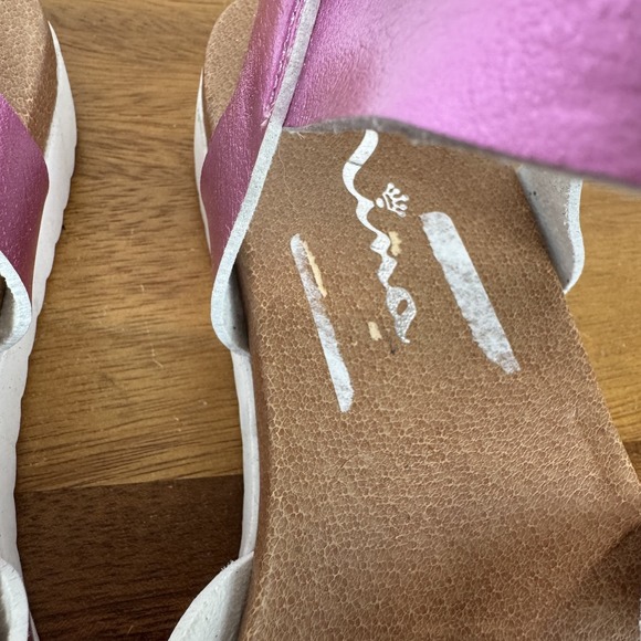 Big Kids Girls Nina Lacey Metallic Pink Strappy Platform Sandals Size 5 Y GUC - Picture 5 of 10